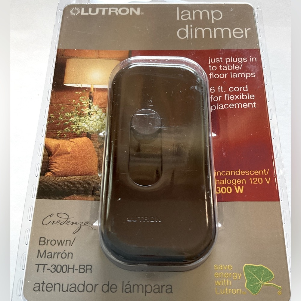 LUTRON TT-300H-BR CREDENZA LAMP DIMMER